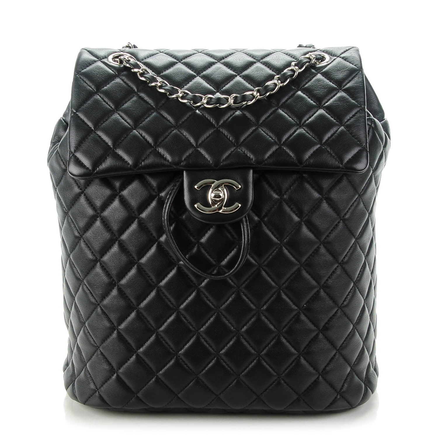 Chanel Lambskin Quilted Large Urban Spirit Backpack Black 1 of 8