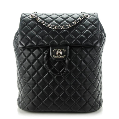 Chanel Lambskin Quilted Large Urban Spirit Backpack Black 1 of 8