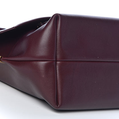 Celine Smooth Calfskin Flap Clasp Bag Burgundy 8 of 12