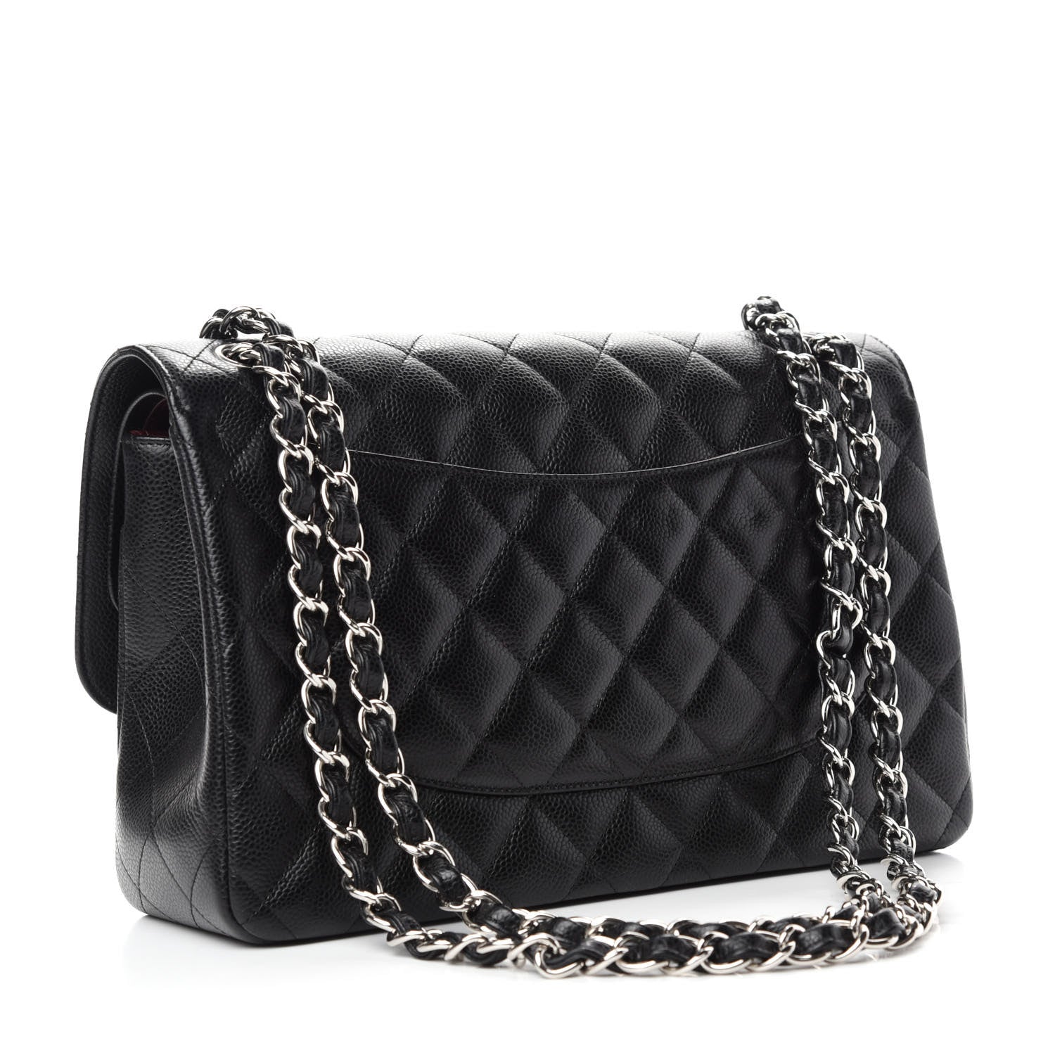 Chanel Caviar Quilted Jumbo Double Flap Black 3 of 13