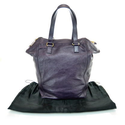 Saint Laurent Large Downtown Tote Purple 3 of 10
