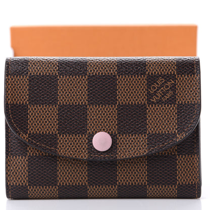 Louis Vuitton Damier Ebene Rosalie Coin Purse Rose Ballerine 11 of 11