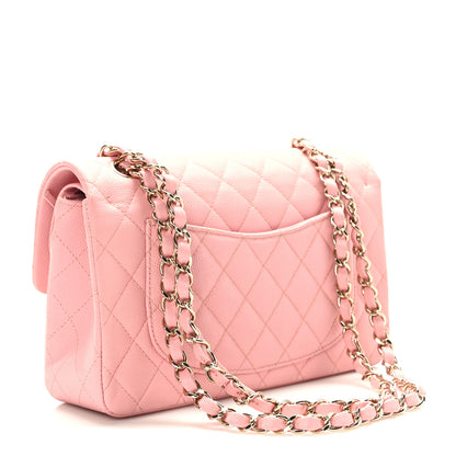 Chanel Caviar Quilted Small Double Flap Pink 3 of 10