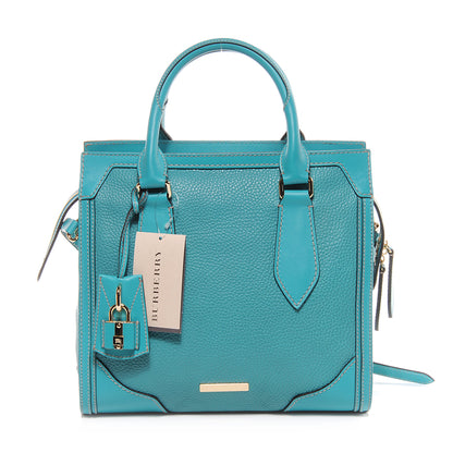 Burberry Pebbled Calfskin Small Honeywood Tote Kingfisher 1 of 9