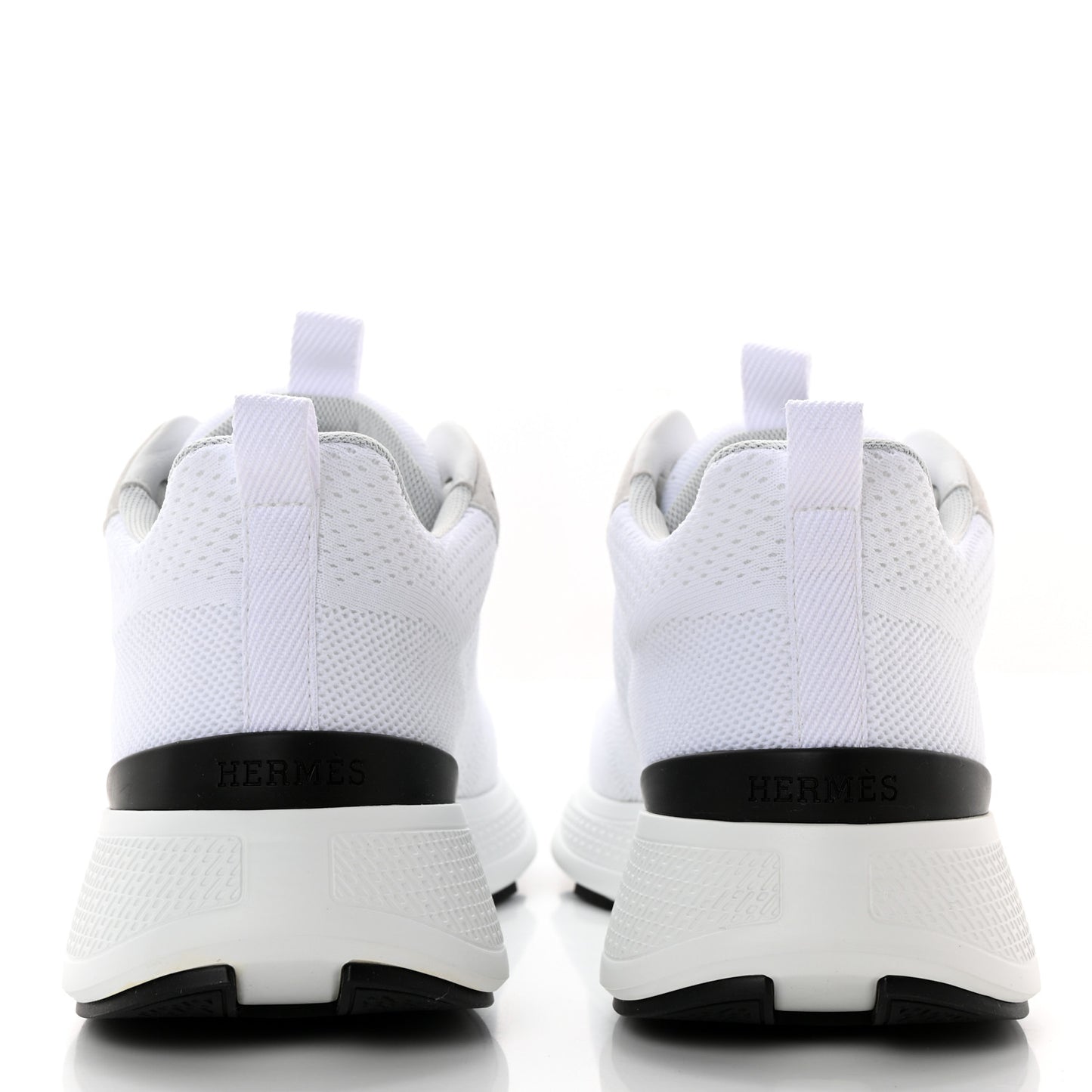 Technical Knit Suede Heros Sneakers 36 White
