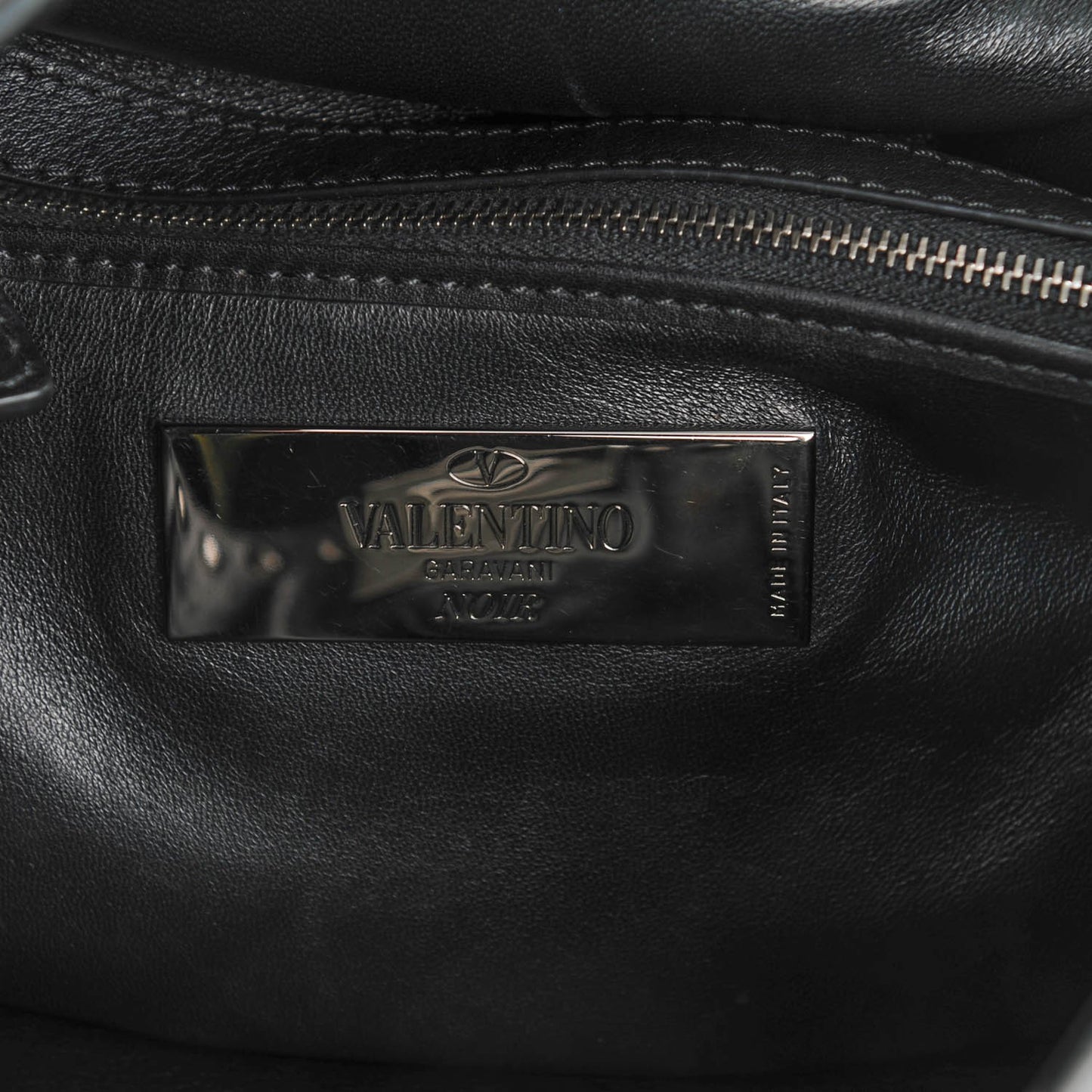 Calfskin Large Rockstud All Over Flip-Lock Messenger Bag Black