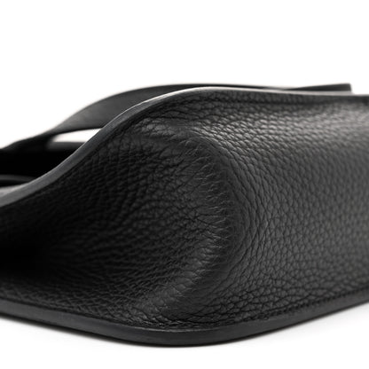 Hermes Taurillon Clemence Halzan 25 Black 8 of 11
