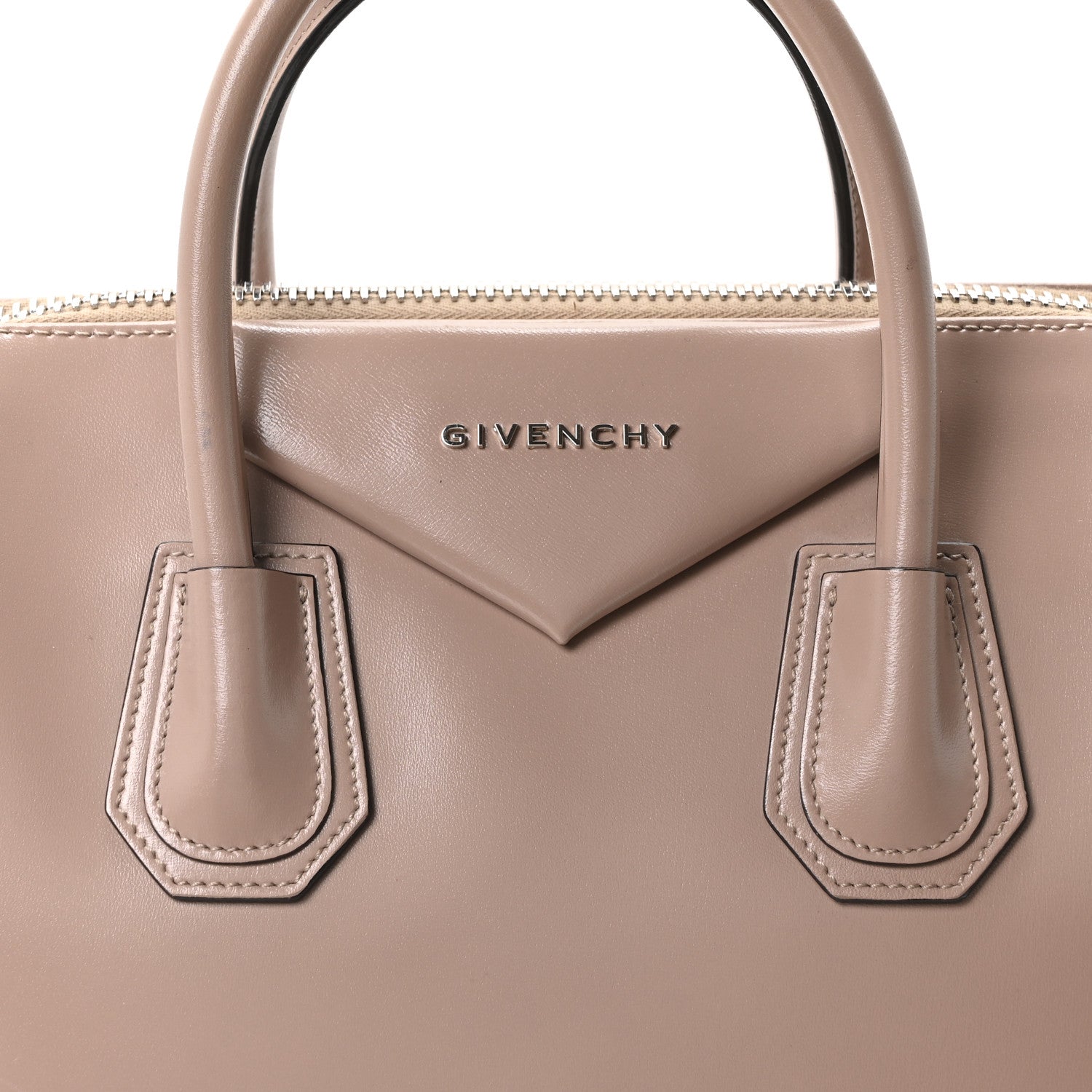 Givenchy Shiny Lord Calfskin Medium Antigona Taupe 8 of 10
