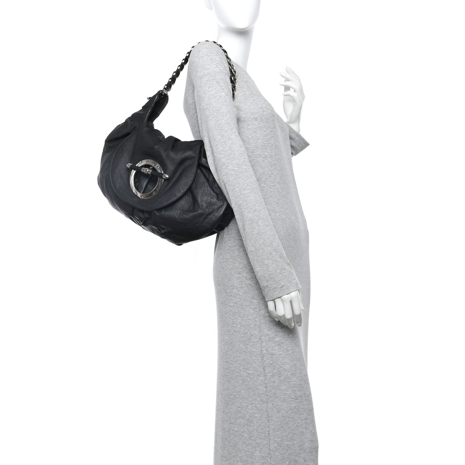 Christian Dior Lambskin Jazzclub Shoulder Bag Black 2 of 21