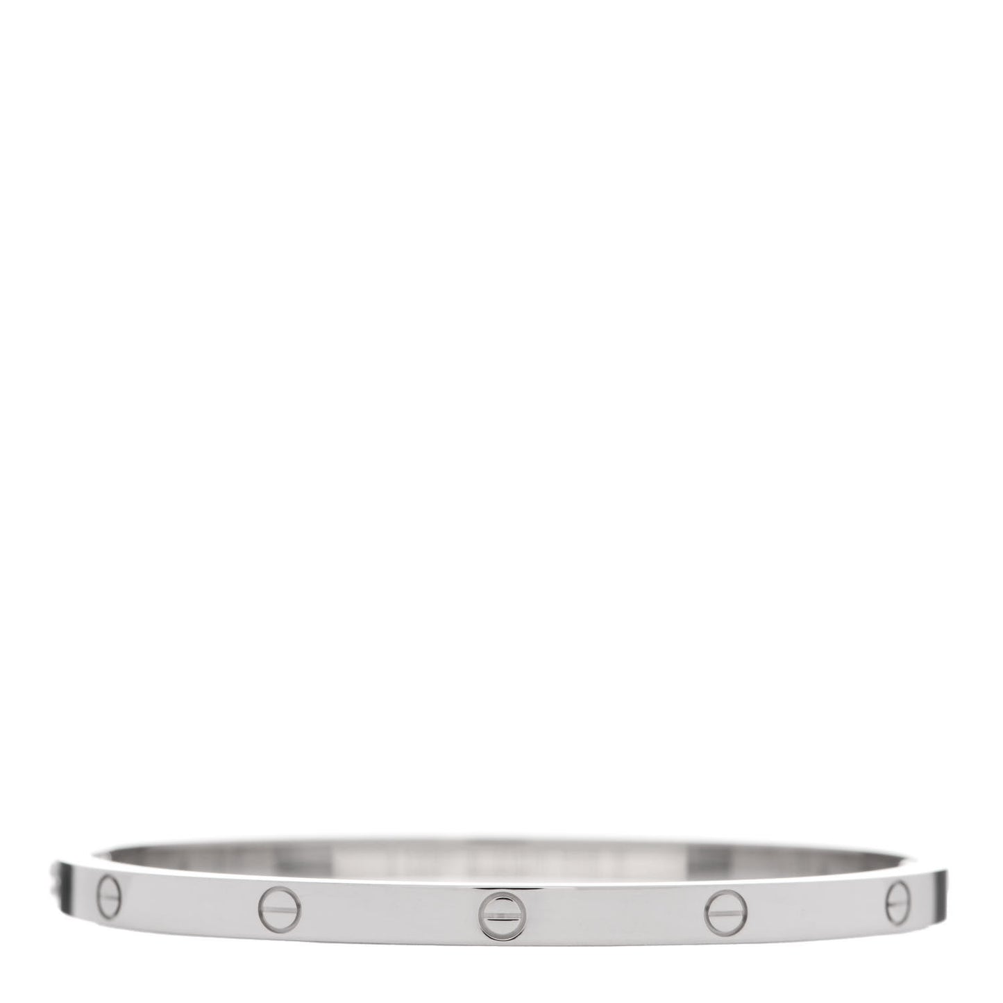 18K White Gold Small LOVE Bracelet 16