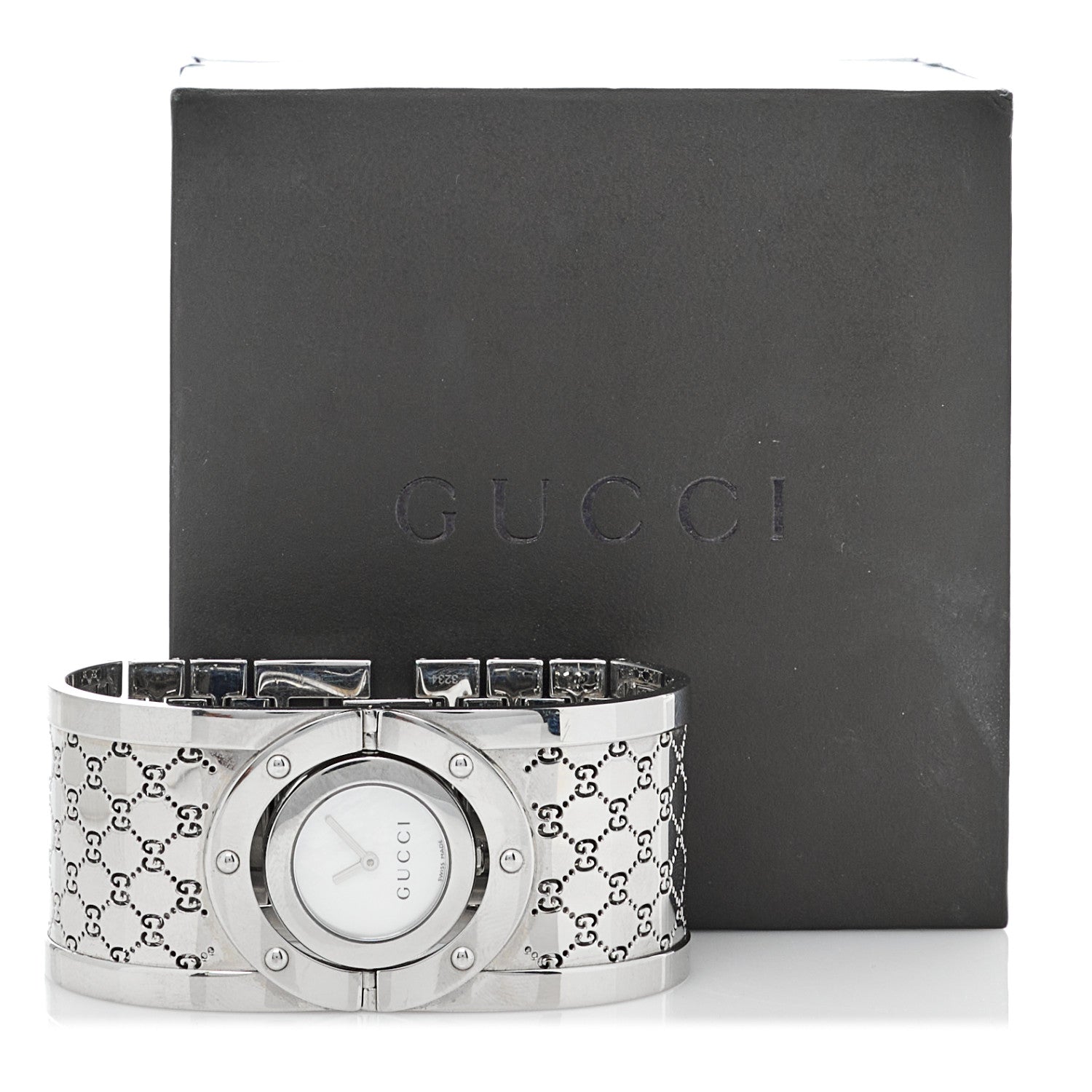 Gucci Stainless Steel Mother of Pearl 33mm Twirl Quartz Watch 5 of 5