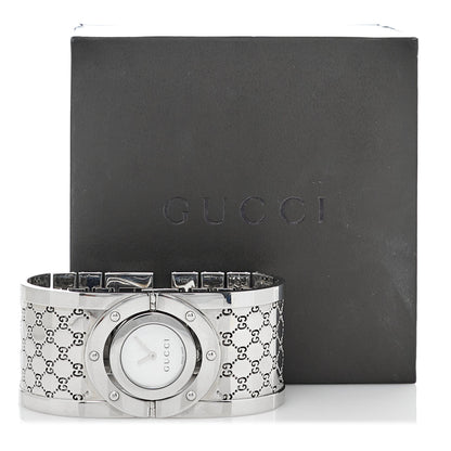 Gucci Stainless Steel Mother of Pearl 33mm Twirl Quartz Watch 5 of 5