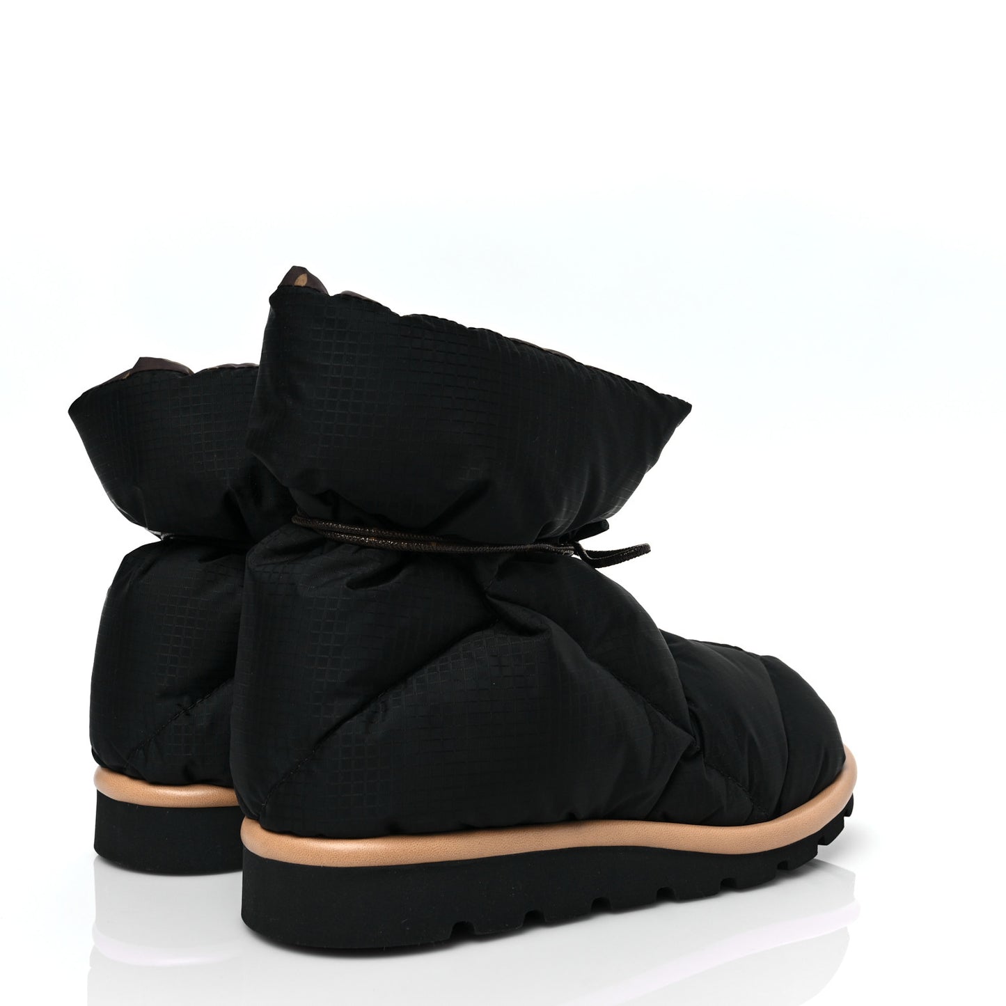 Nylon Monogram Pillow Comfort Ankle Boot 39 Black