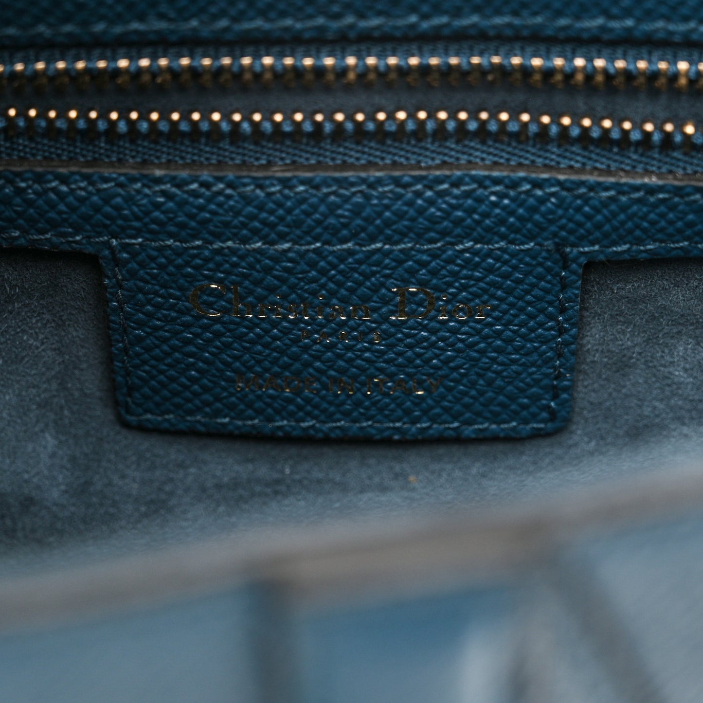 Grained Calfskin Saddle Bag Marine