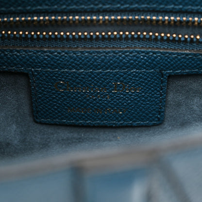 Christian Dior Grained Calfskin Saddle Bag Marine 6 of 11
