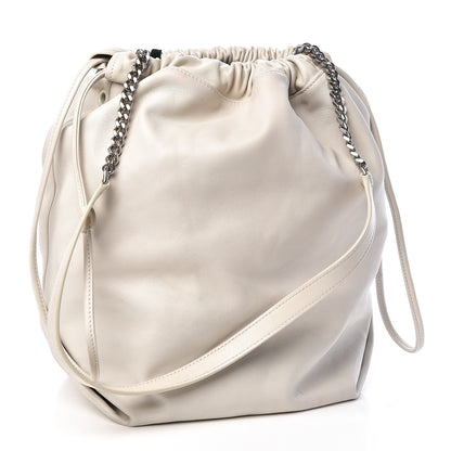 Saint Laurent Lambskin Teddy Drawstring Bag Blac Vintage 4 of 12