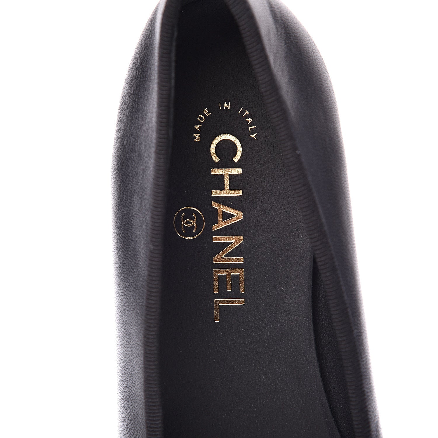 Chanel Lambskin Cap Toe Ballerina Flats 40 Black 6 of 9