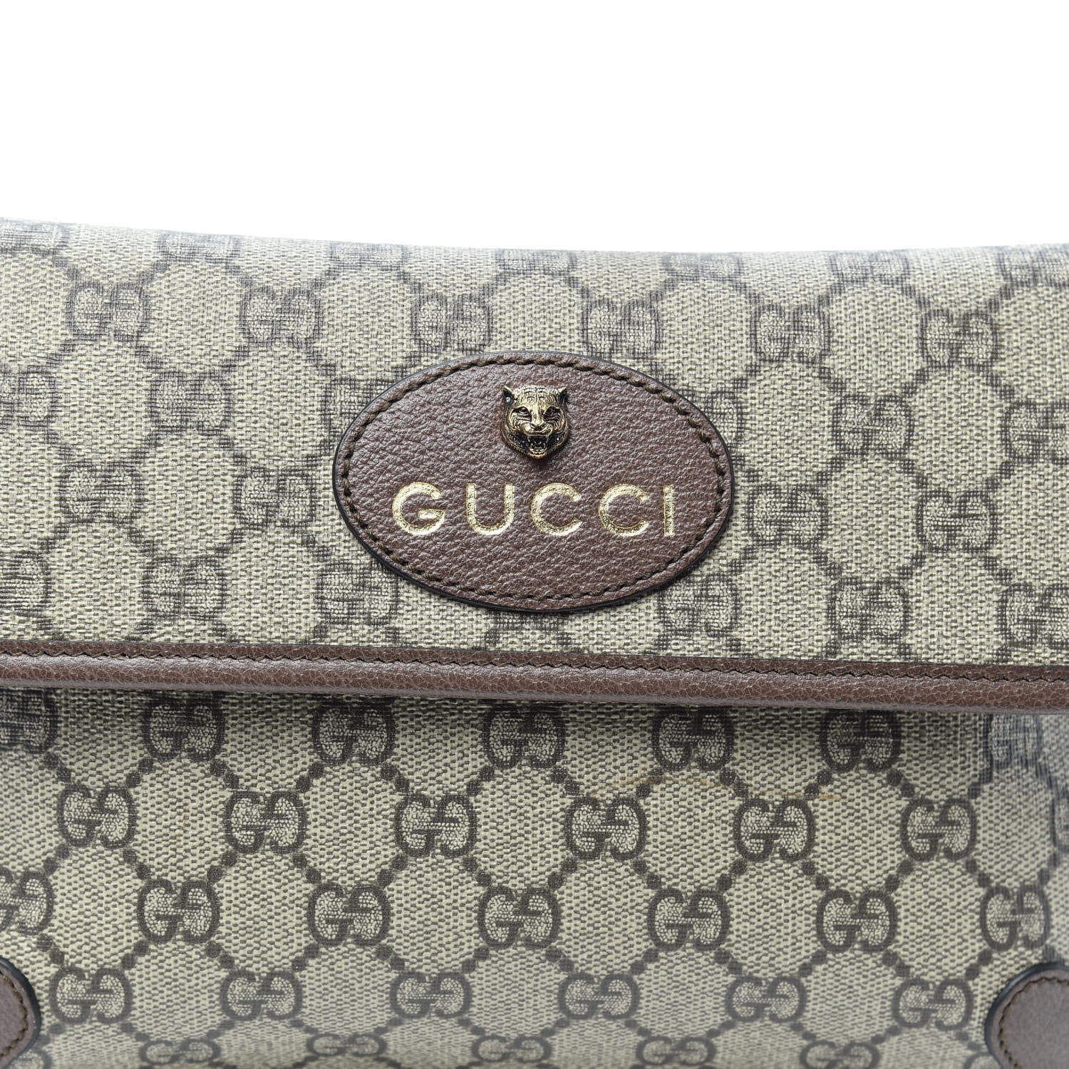 Gucci GG Supreme Monogram Neo Vintage Web Belt Bag Brown 6 of 8