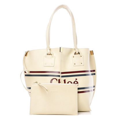 Chloe Smooth Calfskin Medium Vick Tote Off White 3 of 12