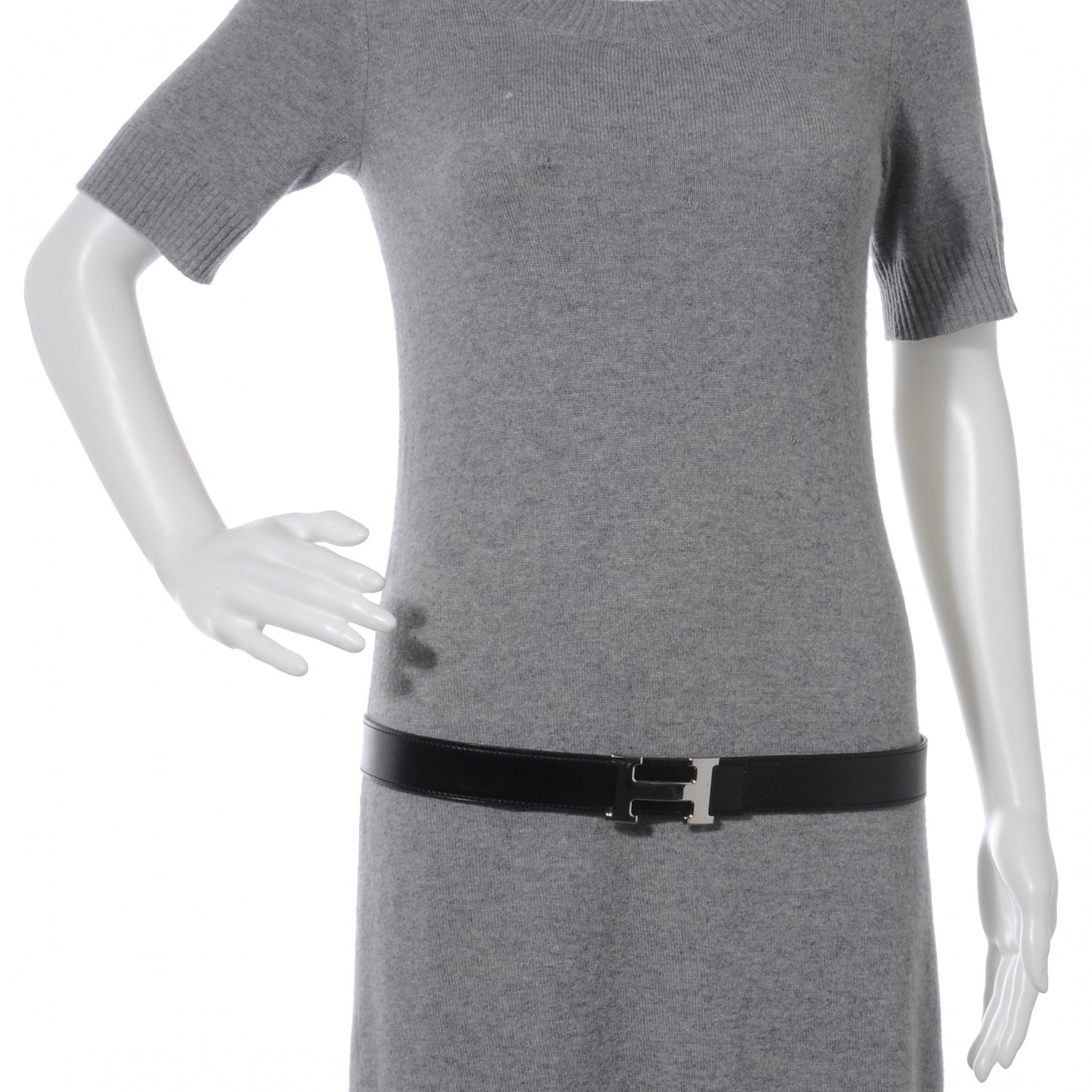 Hermes Box and Chamonix Reversible Constance 32mm H Belt 90 Noir Natural 2 of 6
