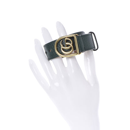 Gucci Calfskin Marmont Double G Bracelet Green 2 of 5