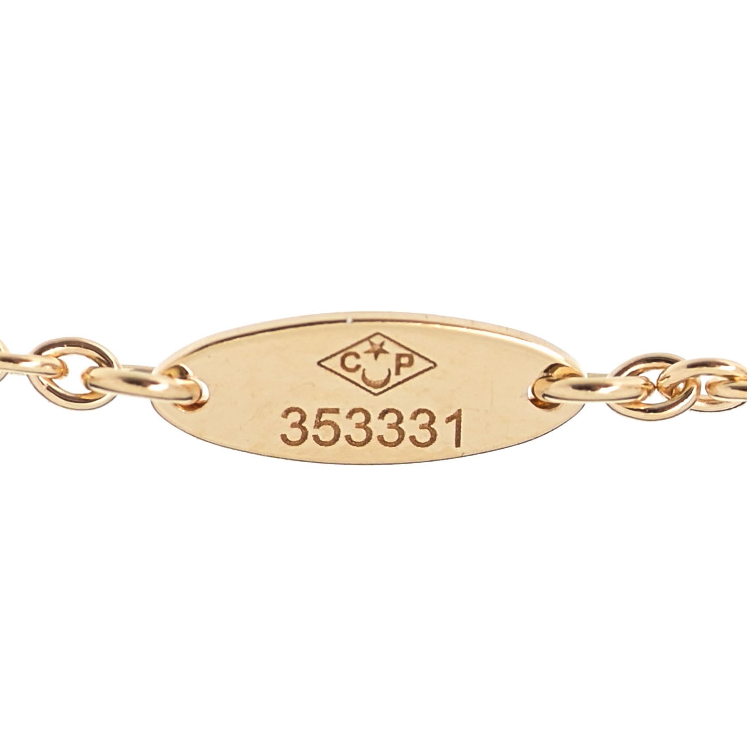 Christian Dior 18K Yellow Gold Diamond Mother of Pearl 3 Station Rose Des Vents Bracelet 5 of 6