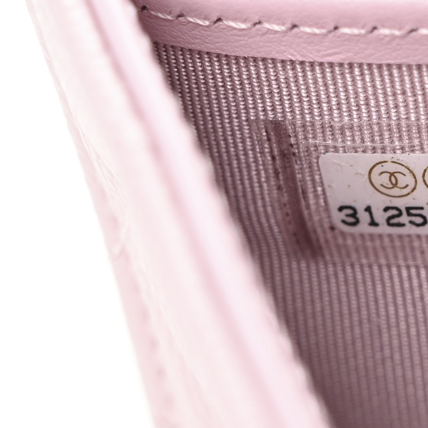 Caviar Quilted Large Gusset Flap Wallet Light Pink