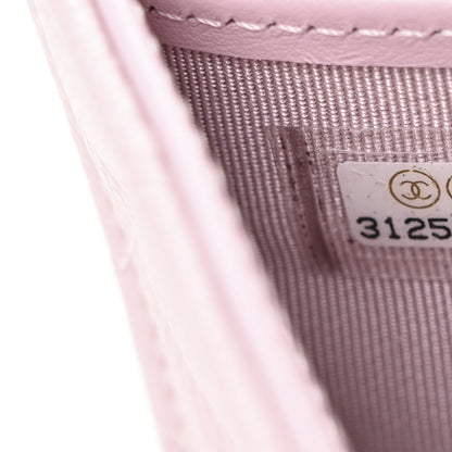 Chanel Caviar Quilted Large Gusset Flap Wallet Light Pink 8 of 9
