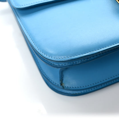Celine Box Calfskin Medium Classic Box Flap Bag Blue 10 of 11