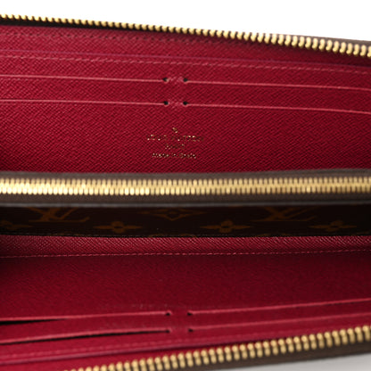 Louis Vuitton Monogram Clemence Wallet Fuchsia 5 of 9
