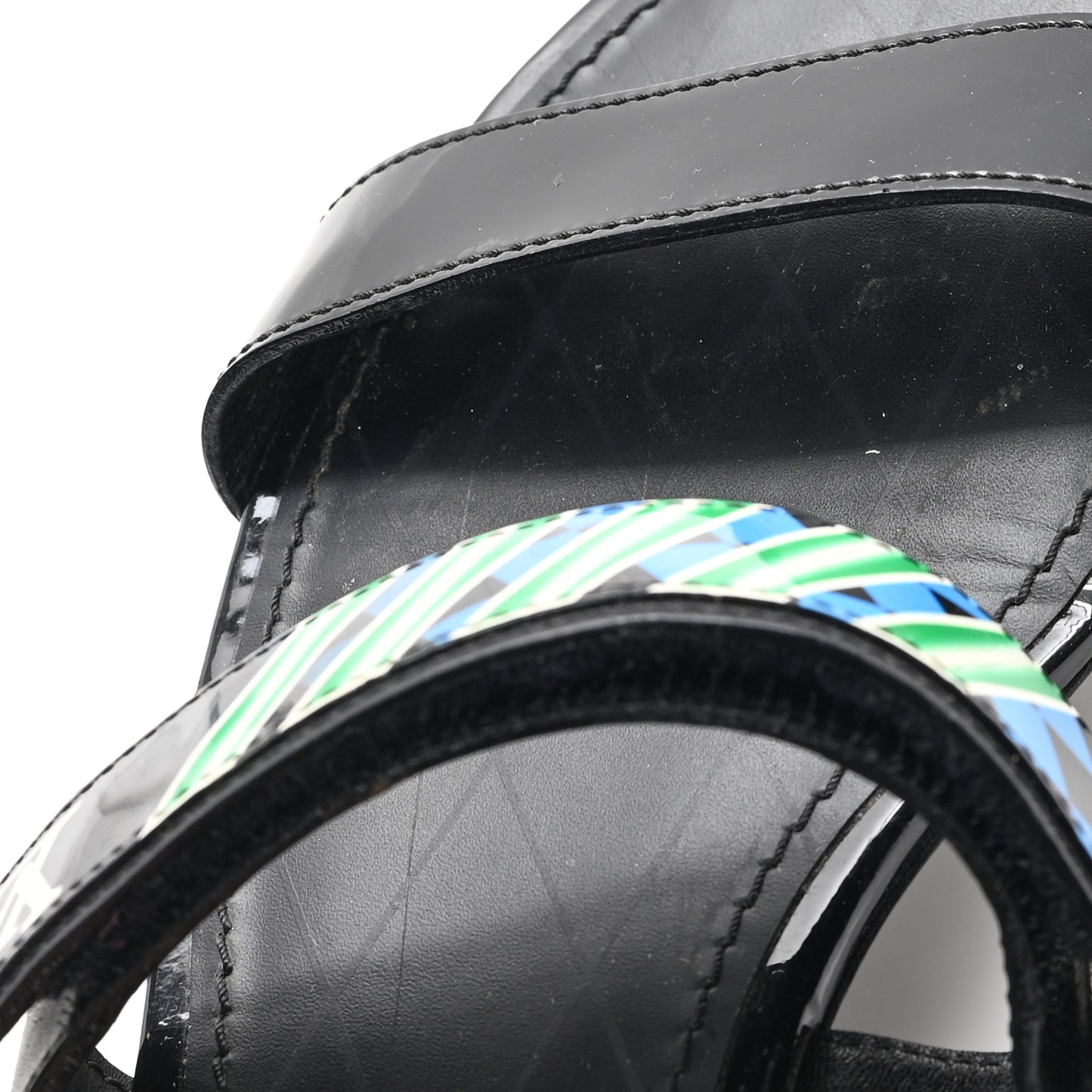 Patent Deep Sea Sandals 38 Black
