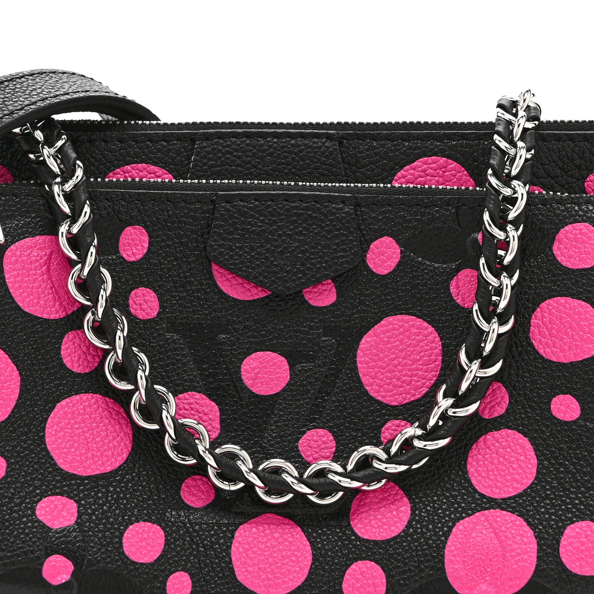 LV X YK Empreinte Multi Pochette Accessories Black Fuchsia