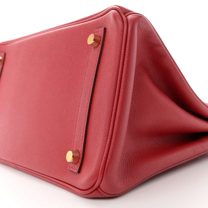 Hermes Epsom Birkin 30 Rouge Casaque 10 of 14