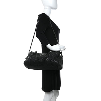 Chanel Aged Calfskin Small Bowling Bag Black 2 of 10