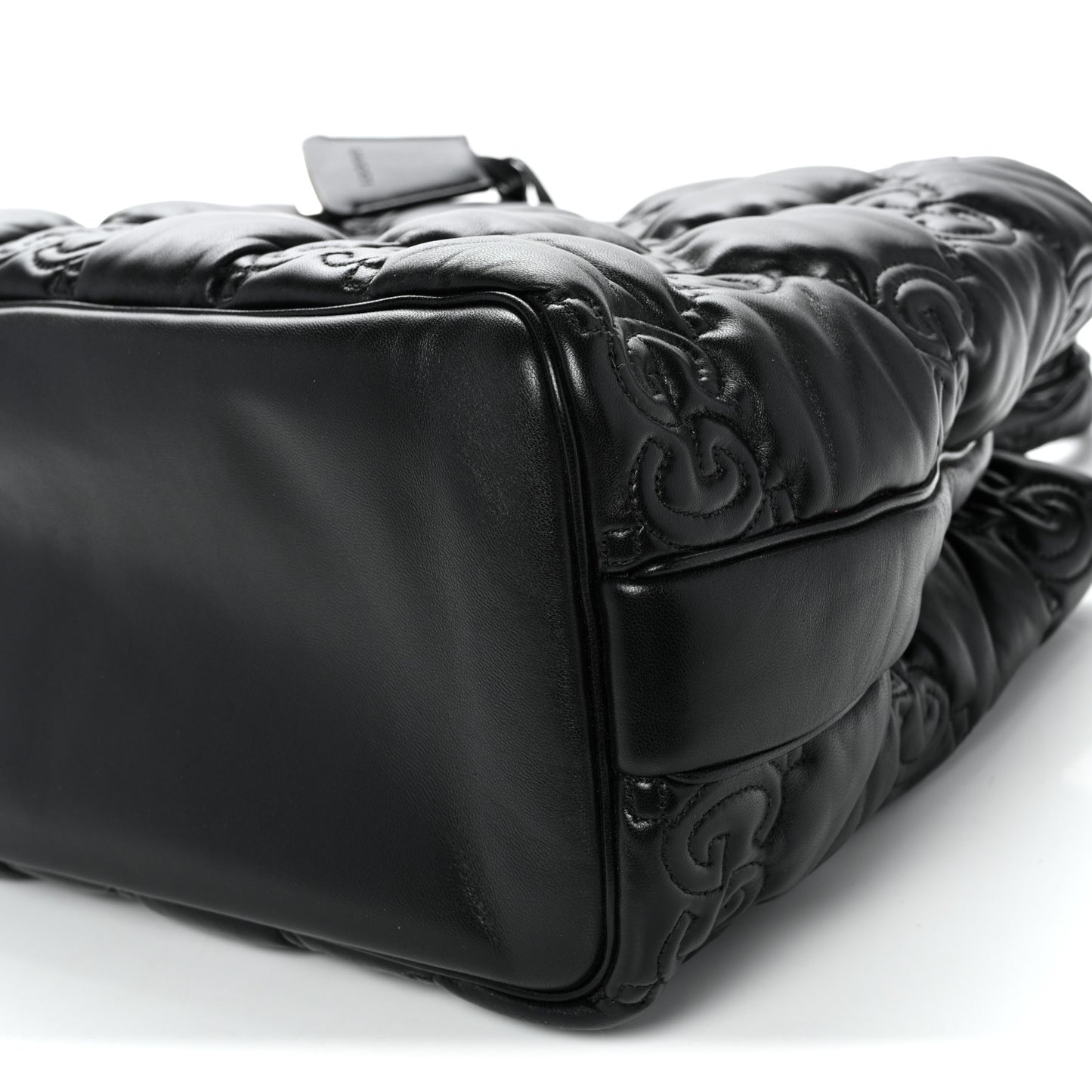 Calfskin GG Matelasse Large Tote Black