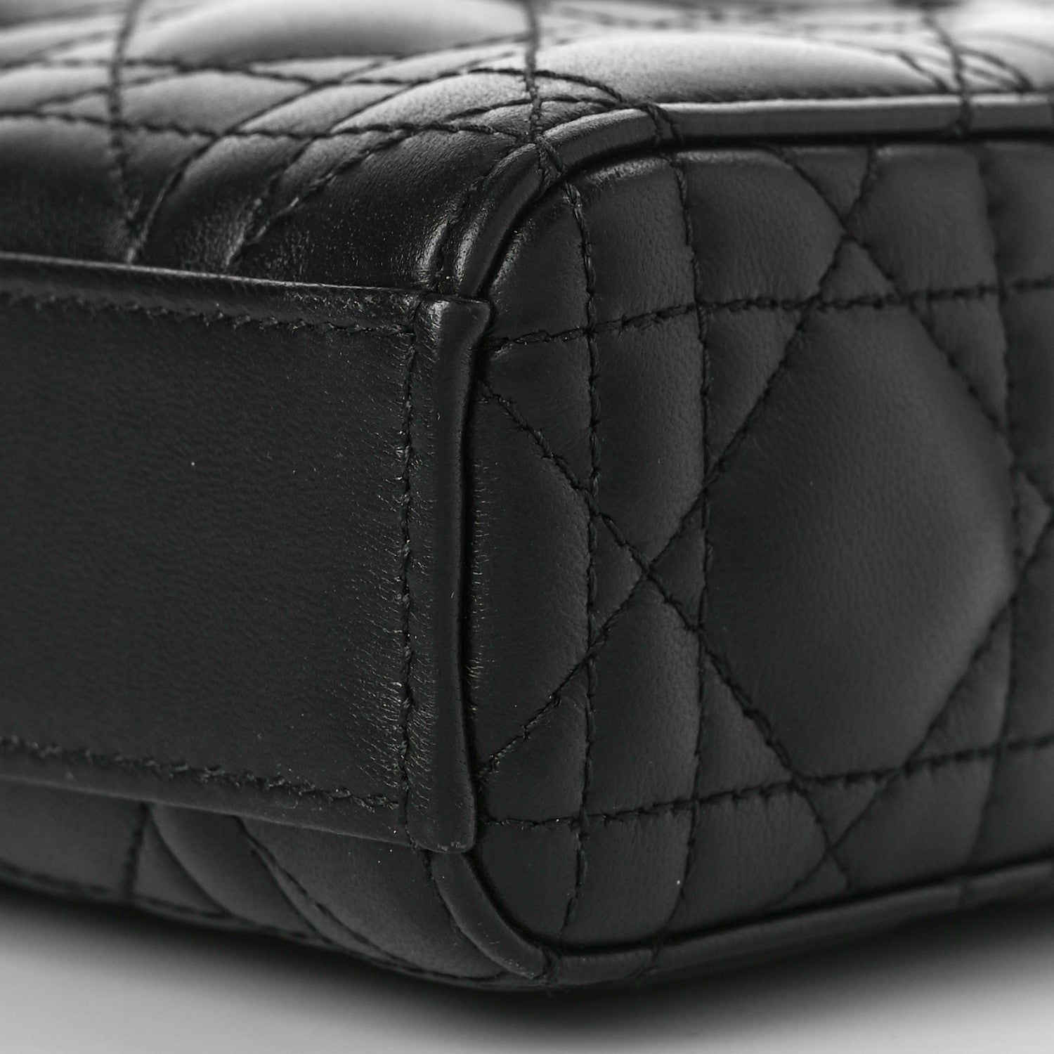 Christian Dior Lambskin Cannage Lady D-Joy Black 8 of 9