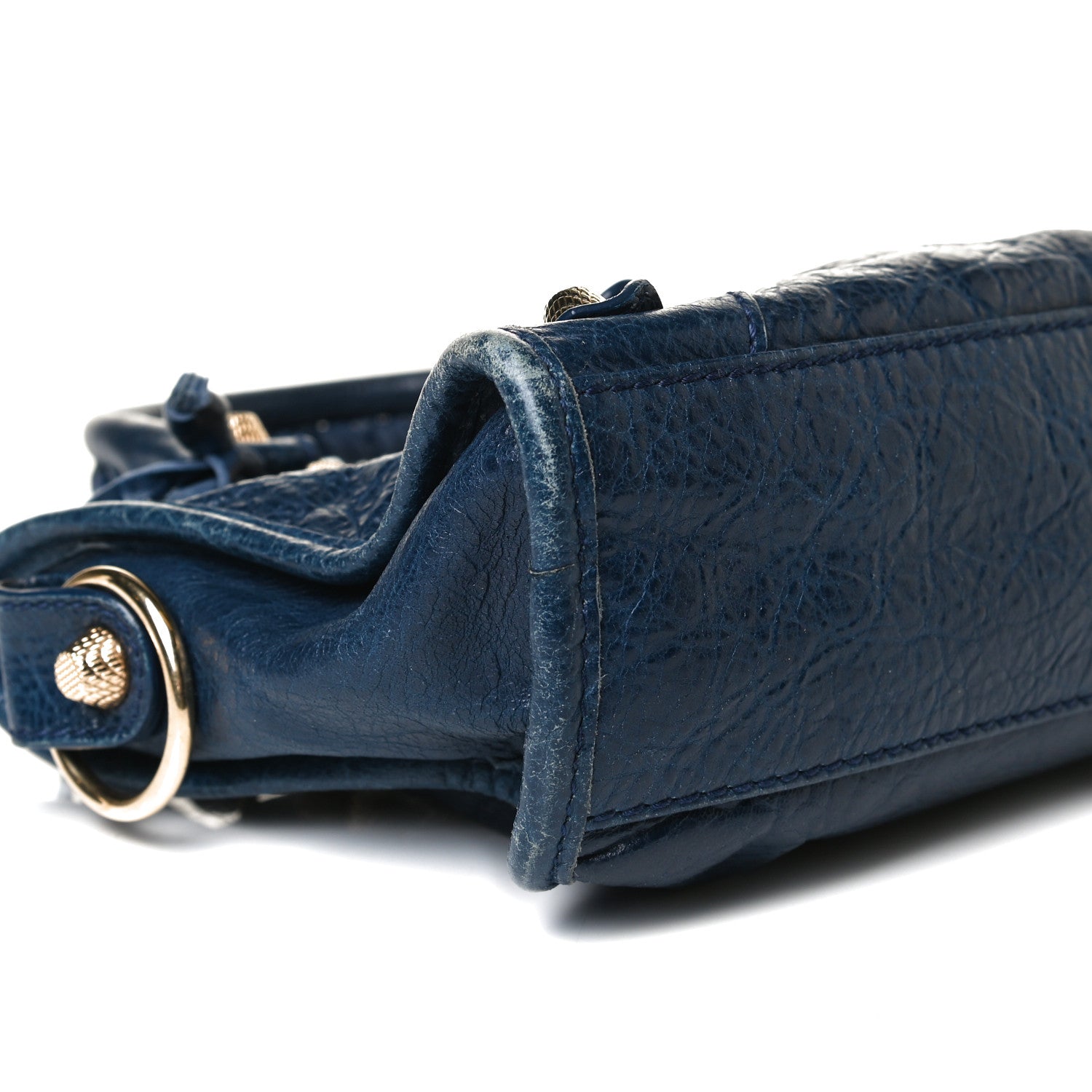 Balenciaga Agneau Giant 12 Gold Hardware Mini City Bleu Mineral 9 of 20