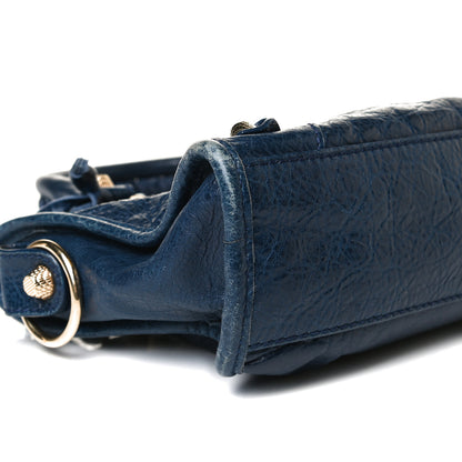 Balenciaga Agneau Giant 12 Gold Hardware Mini City Bleu Mineral 9 of 20