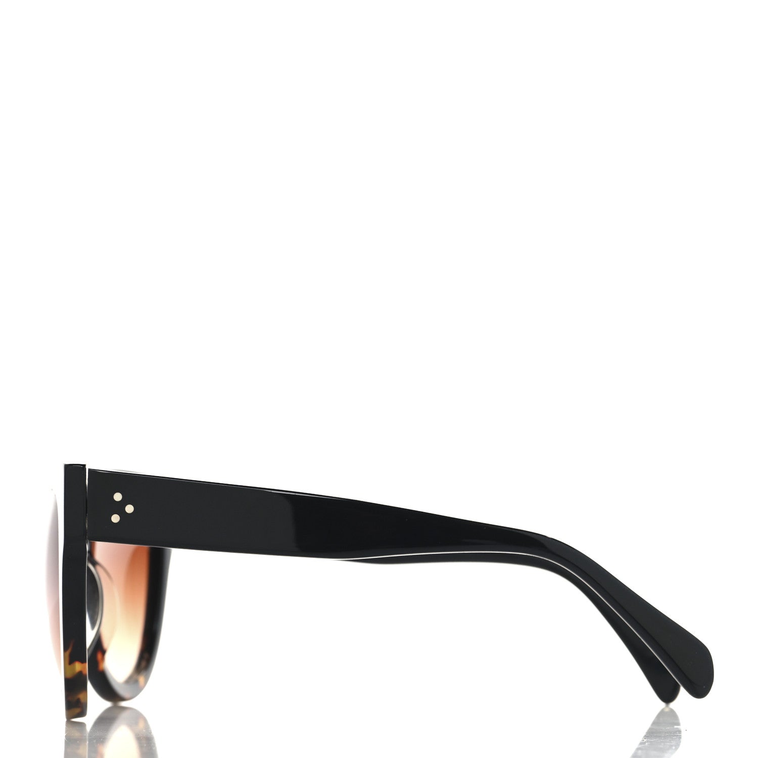 Celine Shadow Sunglasses CL 41026/S Black Havana 3 of 7