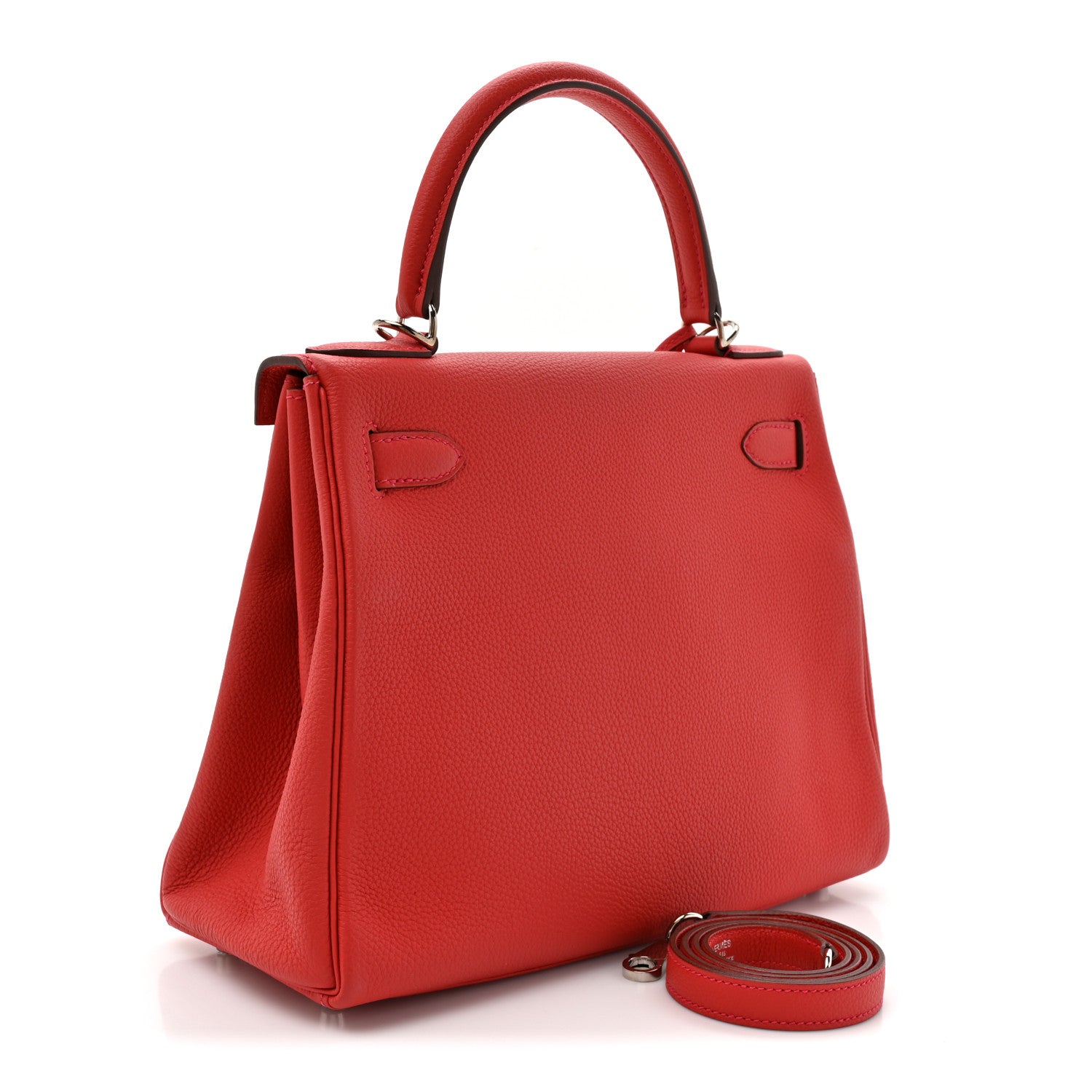 Hermes Togo Kelly Retourne 28 Geranium 3 of 10