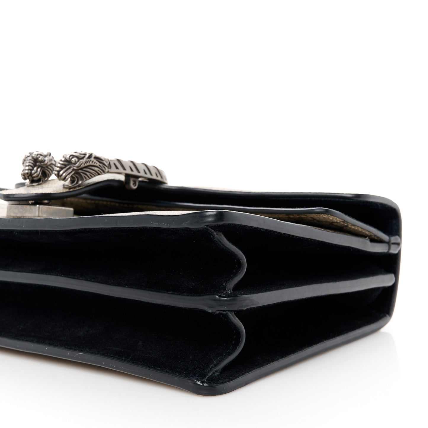 GG Supreme Monogram Small Dionysus Shoulder Bag Black