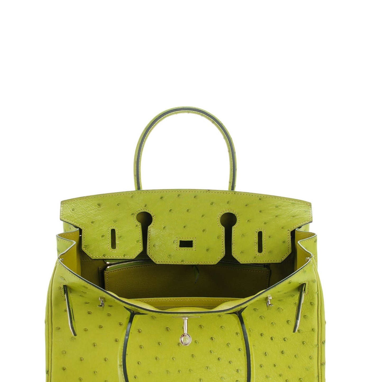 Ostrich Birkin 30 Vert Anis