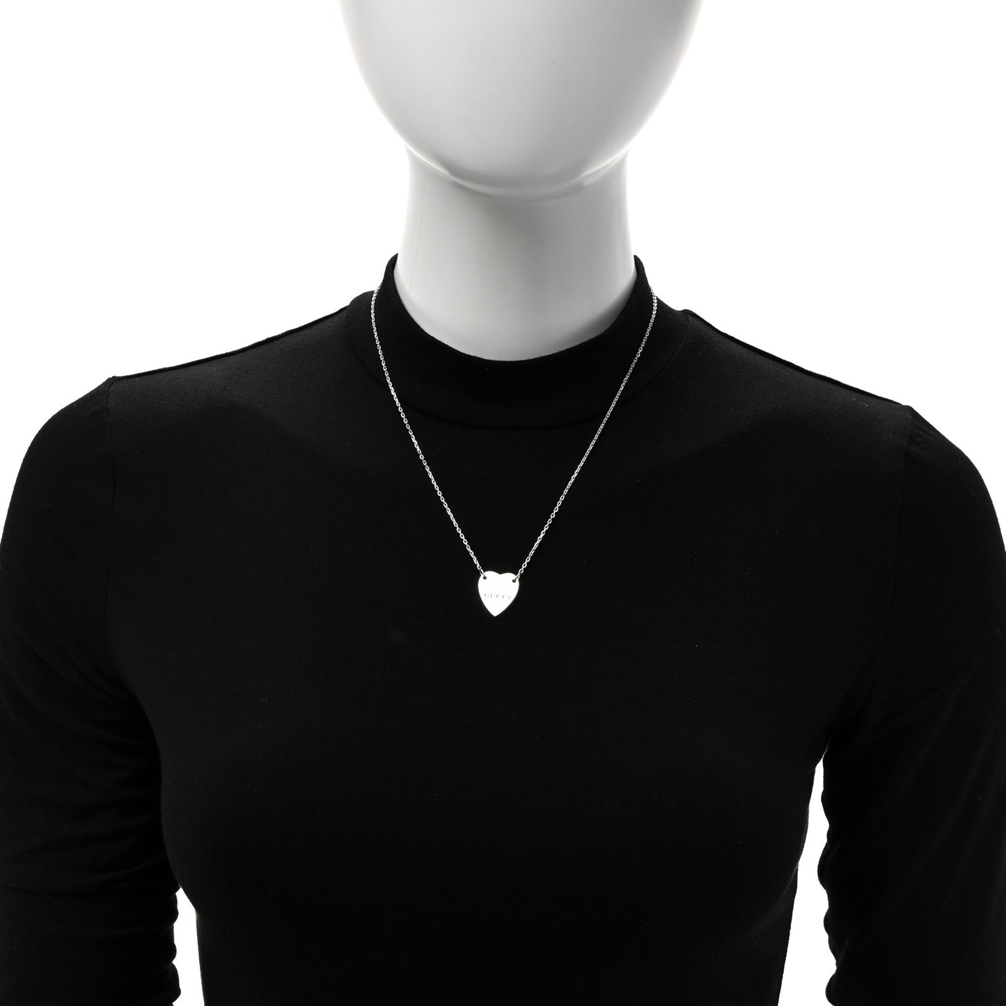 Sterling Silver Trademark Heart Pendant Necklace