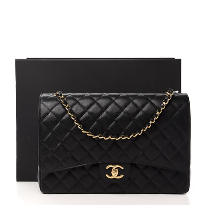 Chanel Caviar Quilted Maxi Double Flap Black 9 of 9