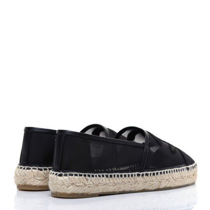 Chanel Mesh Grosgrain CC Espadrilles 36 Black 4 of 8