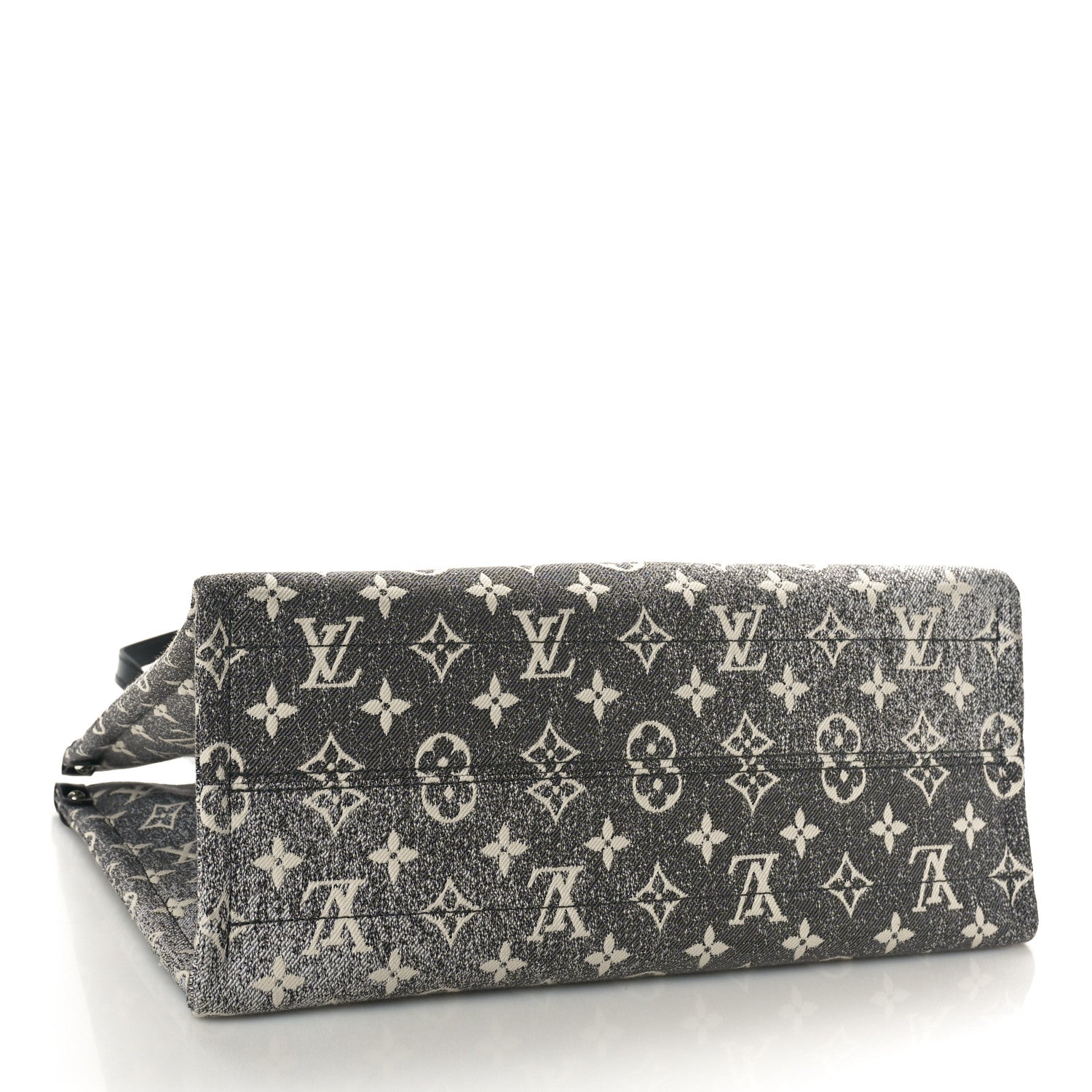 Louis Vuitton Monogram Jacquard Denim Onthego MM Black 4 of 9
