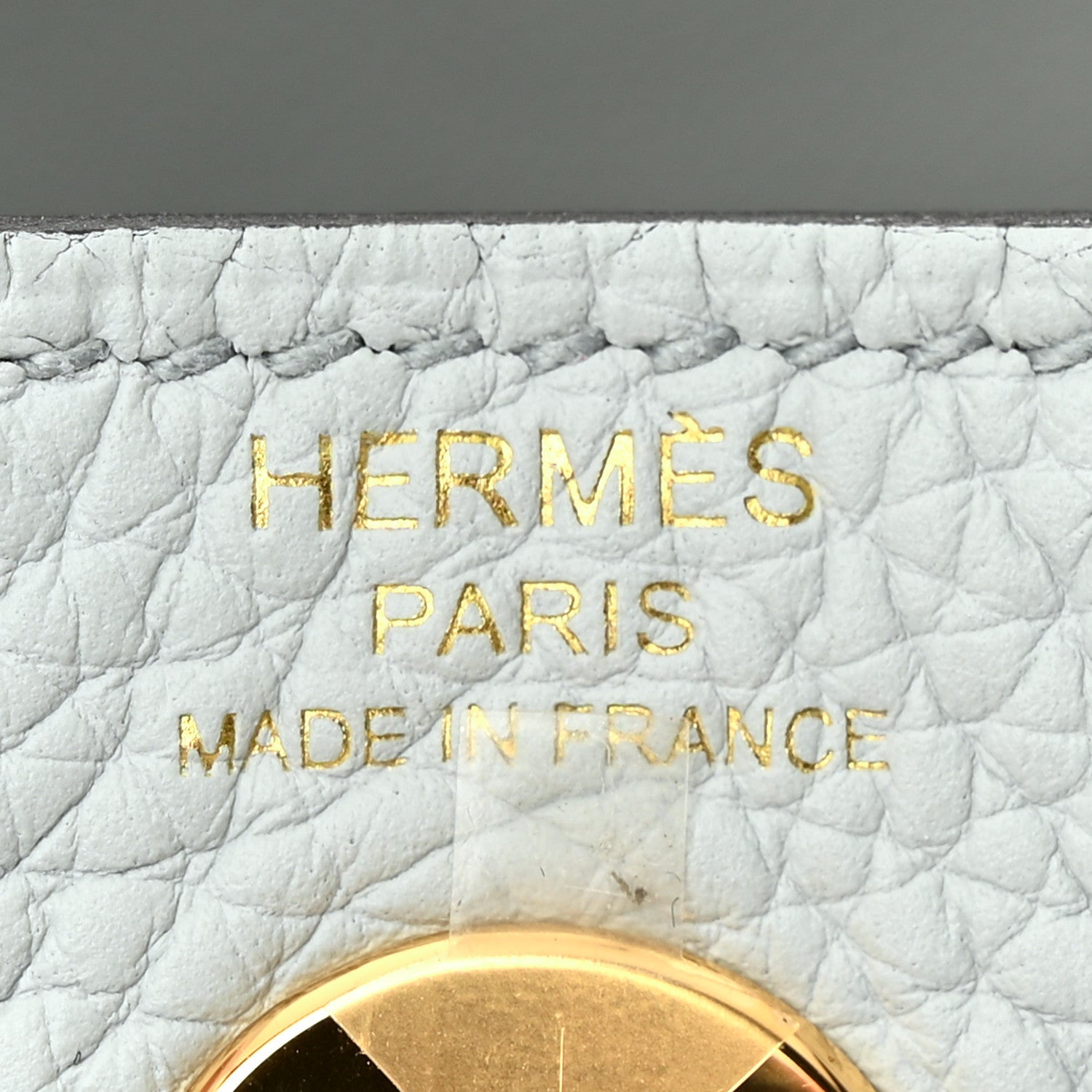 Hermes Taurillon Clemence Mini Lindy 20 Bleu Pale 6 of 10