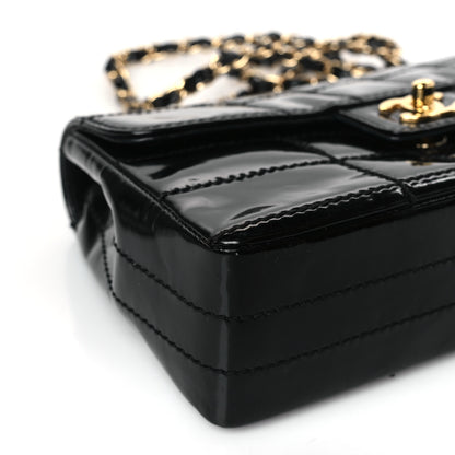 Chanel Patent Medium Chocolate Bar Flap Black 8 of 9