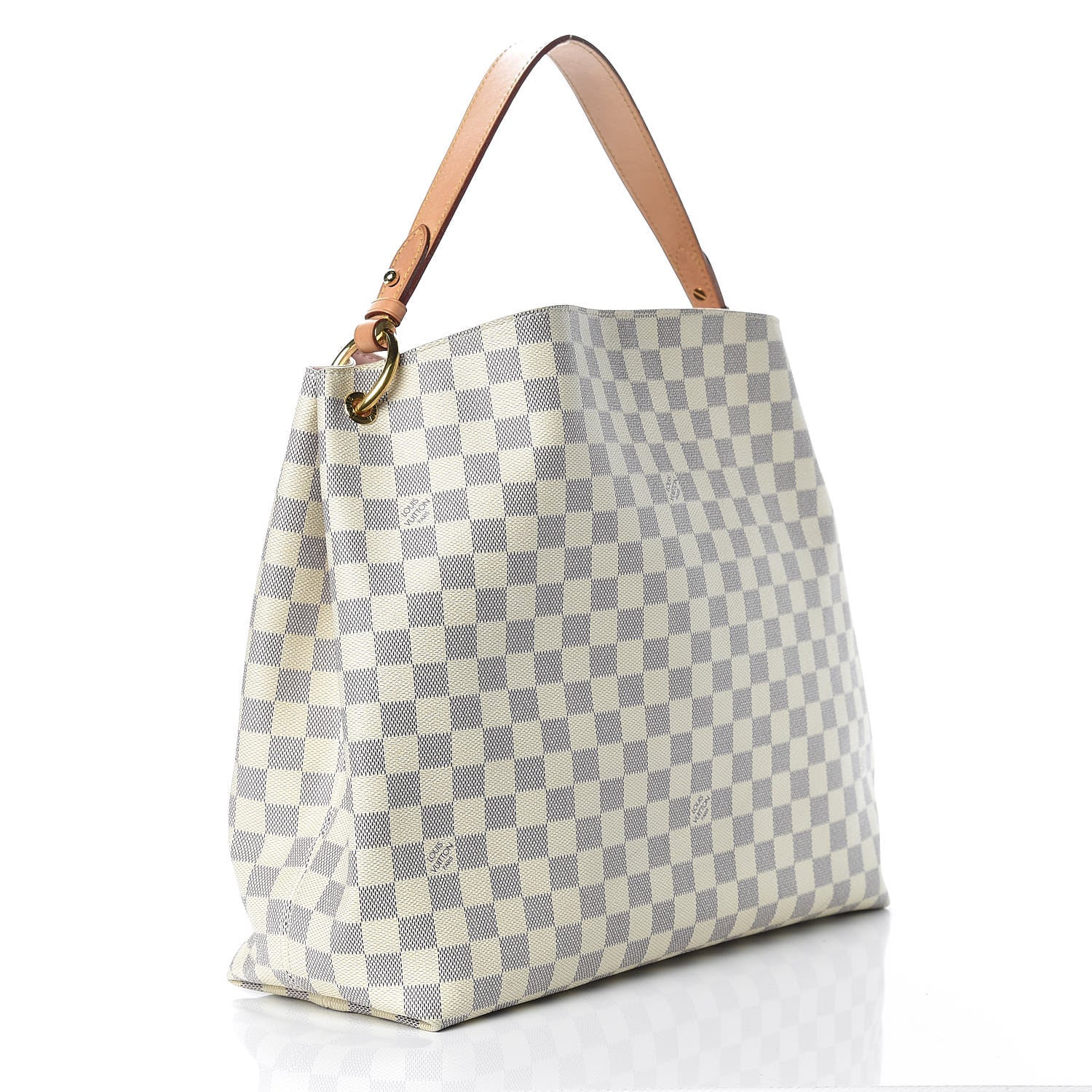 Louis Vuitton Damier Azur Graceful MM Rose Ballerine 3 of 22