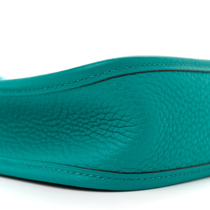 Hermes Taurillon Clemence Evelyne TPM Bleu Paon 9 of 11